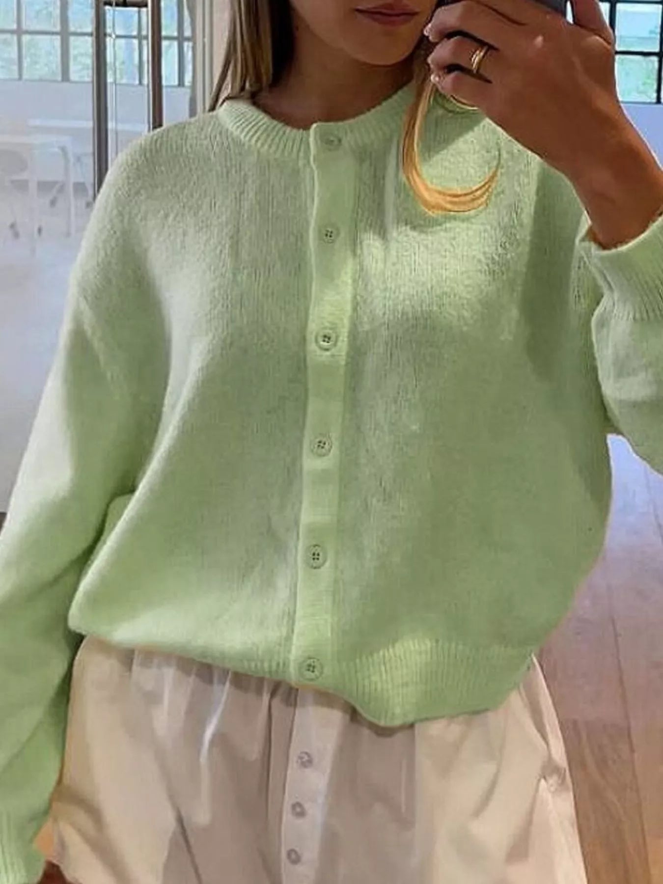 Button-Down Knit Cardigan