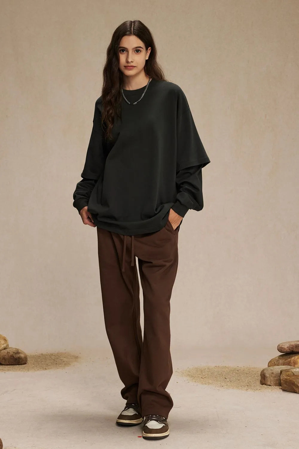 Men's Round Neck Long Sleeve T-Shirt