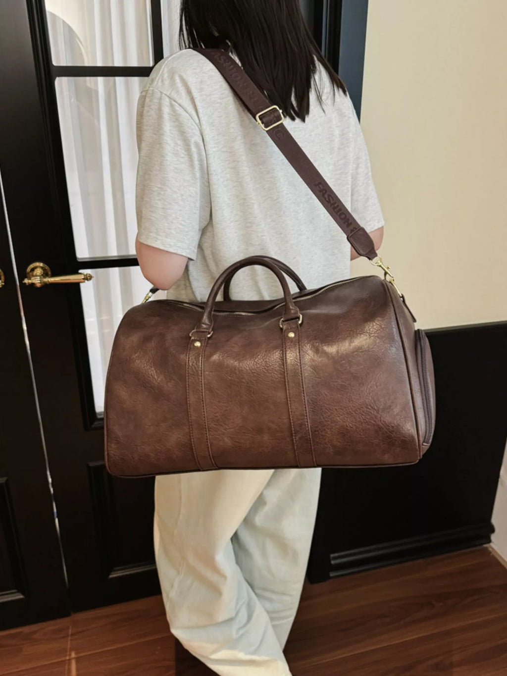 PU Leather Travel Bag