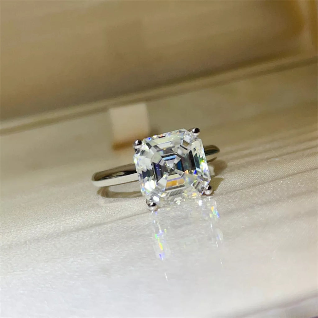 5 Carat Moissanite 925 Sterling Silver Ring