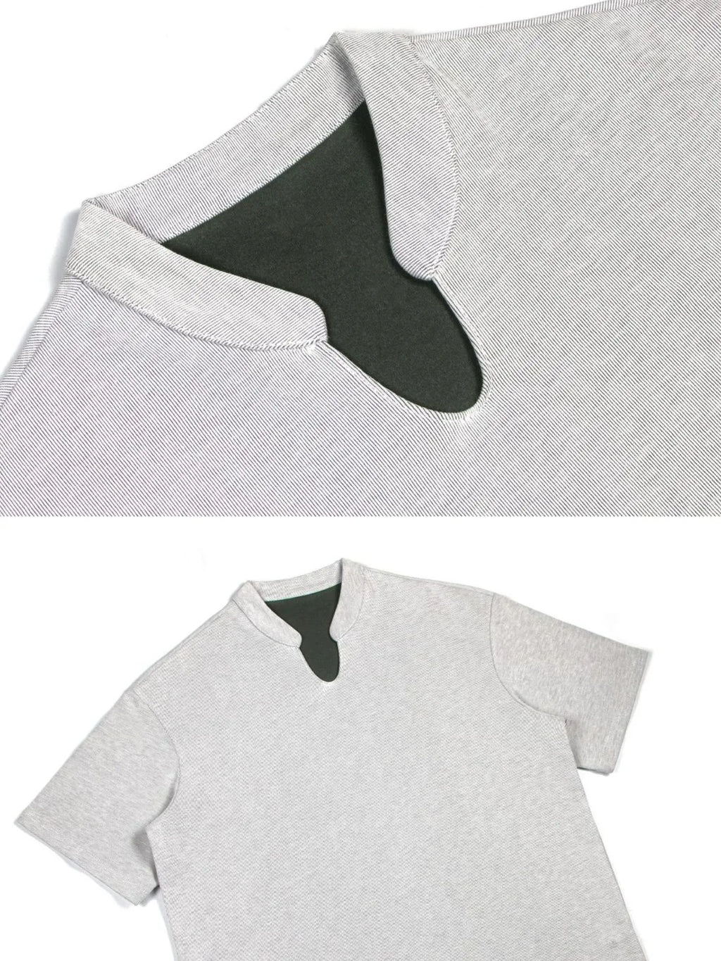 Men's Lightweight Breathable Notched T-Shirt
