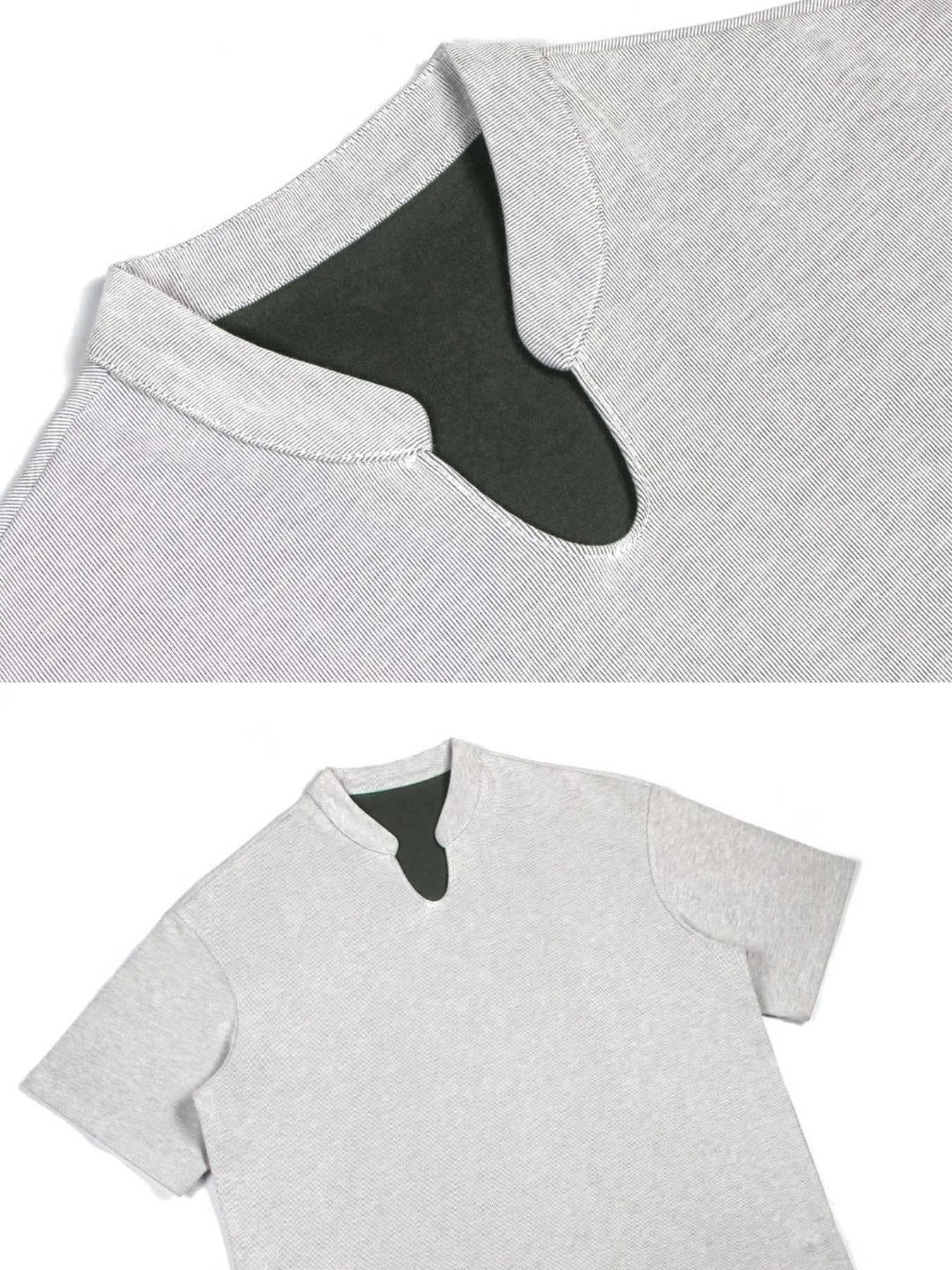 Men's Lightweight Breathable Notched T-Shirt