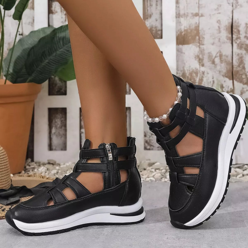 Cutout Platform Sneakers
