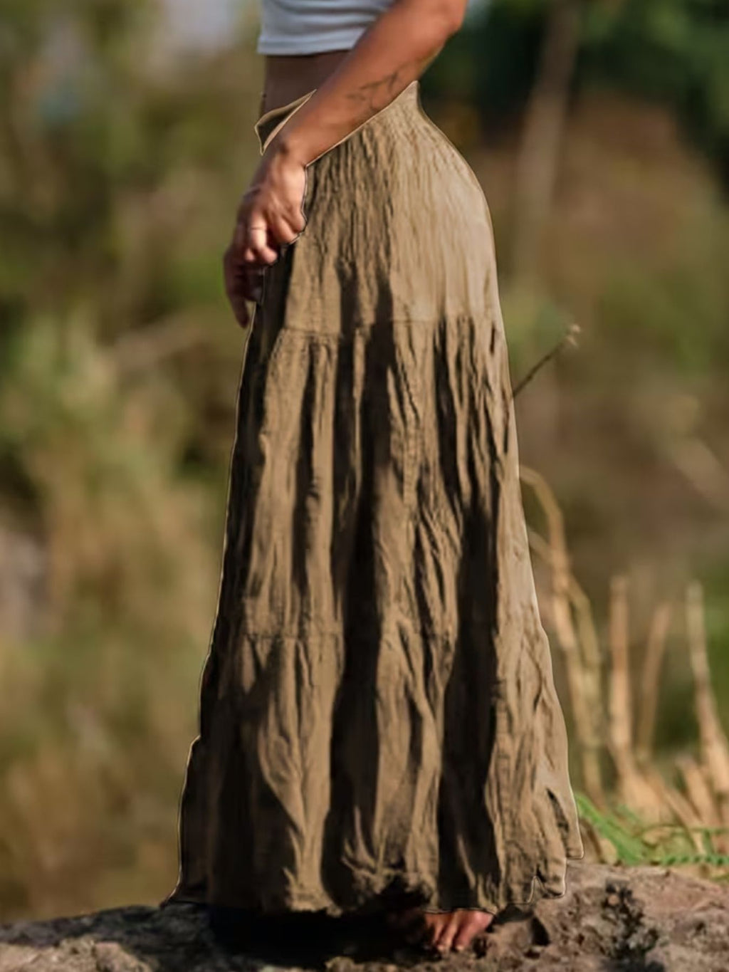 Tiered Maxi Skirt