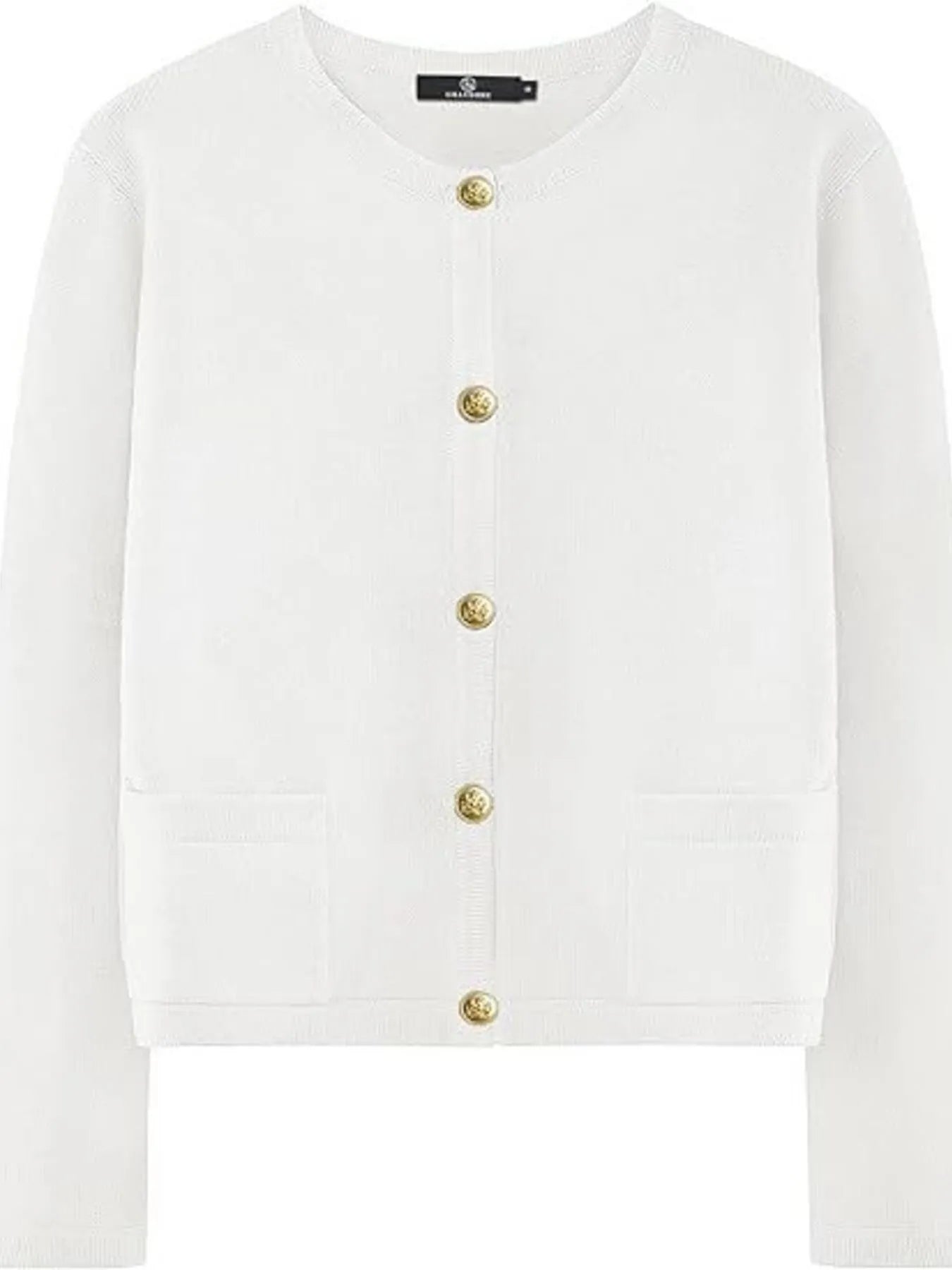 Striped Button-Up Cardigan