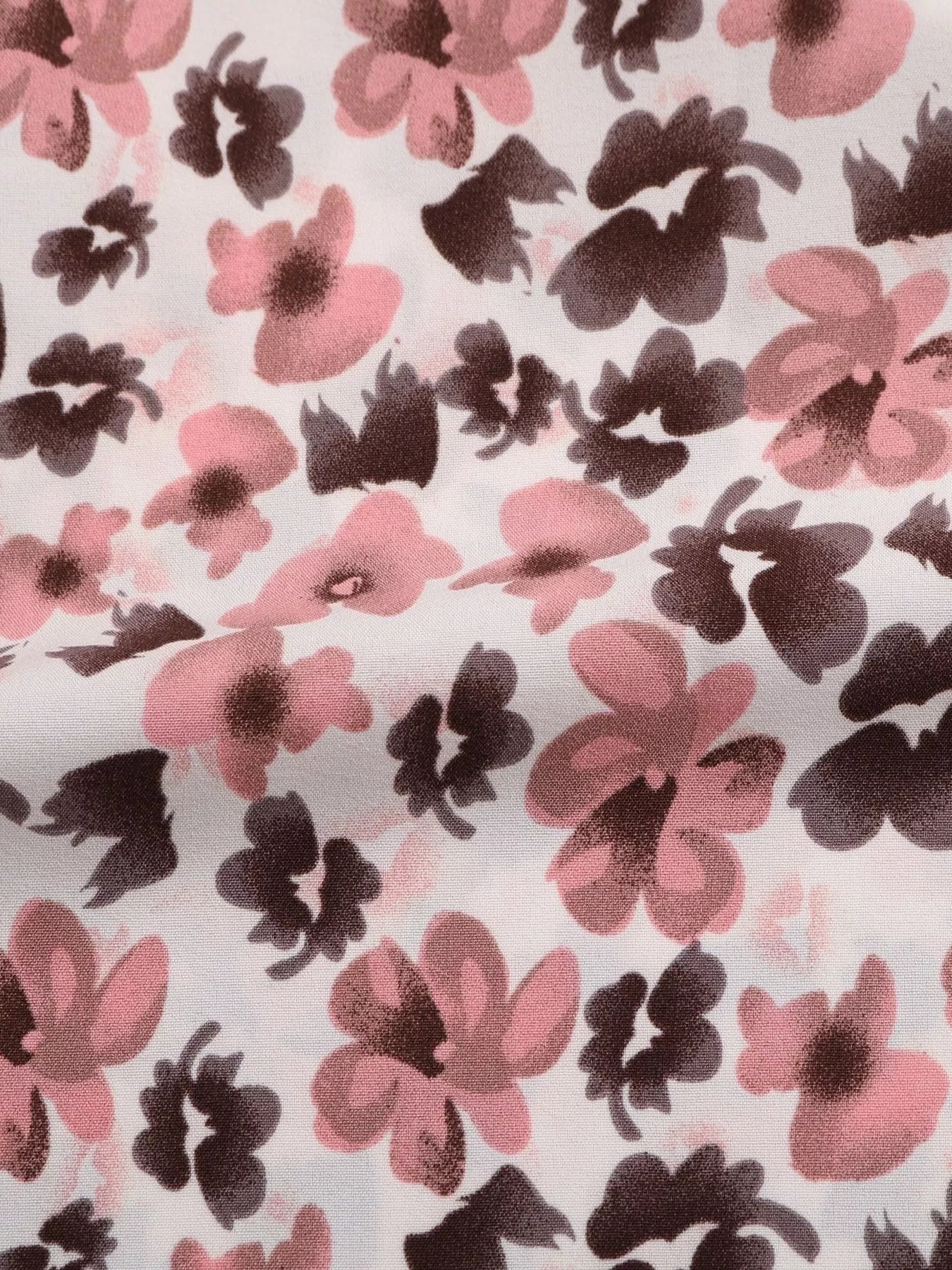 Floral Print Tie Neck Ruffle Blouse