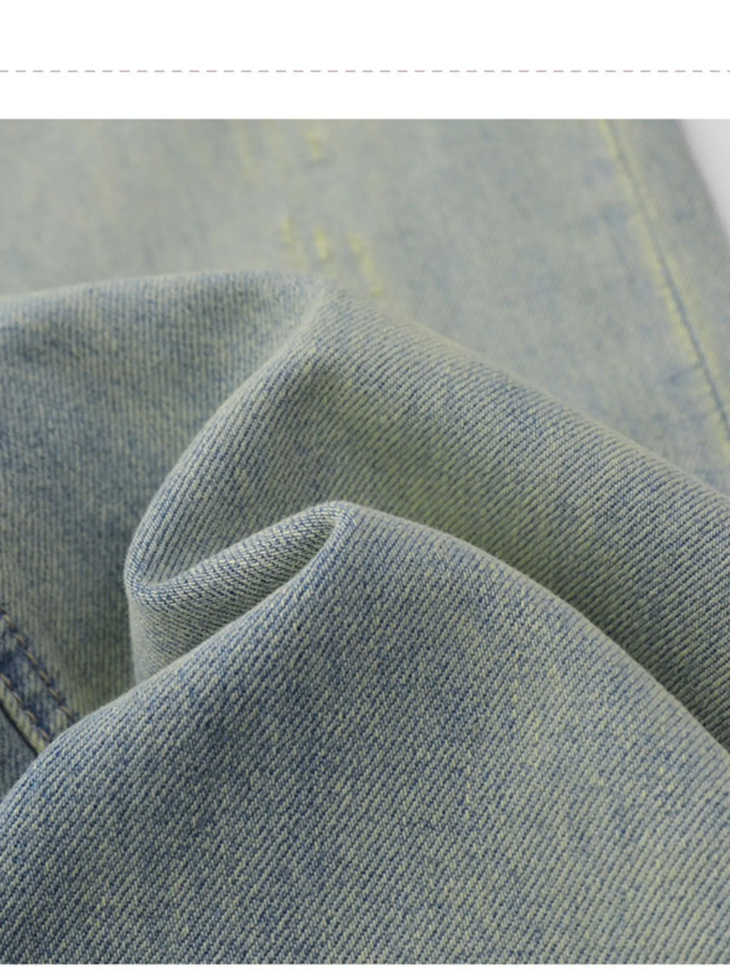Men's Washed Straight Leg Jeans