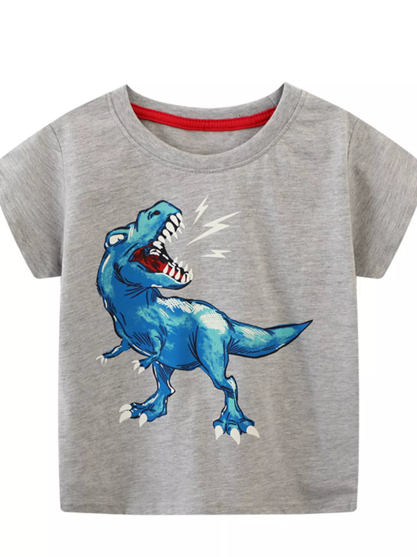 Children's Dinosaur Graphic Short Sleeve T-Shirt