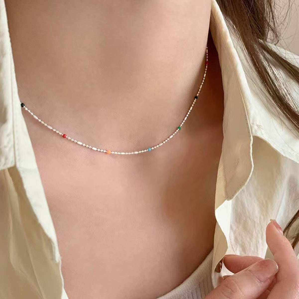 925 Sterling Silver Bead Necklace