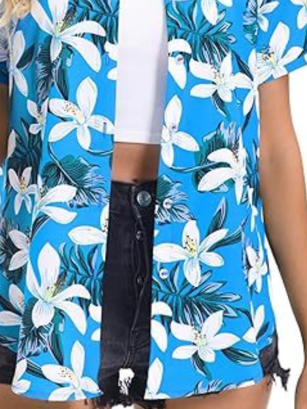Plant Print Short Sleeve Shirt