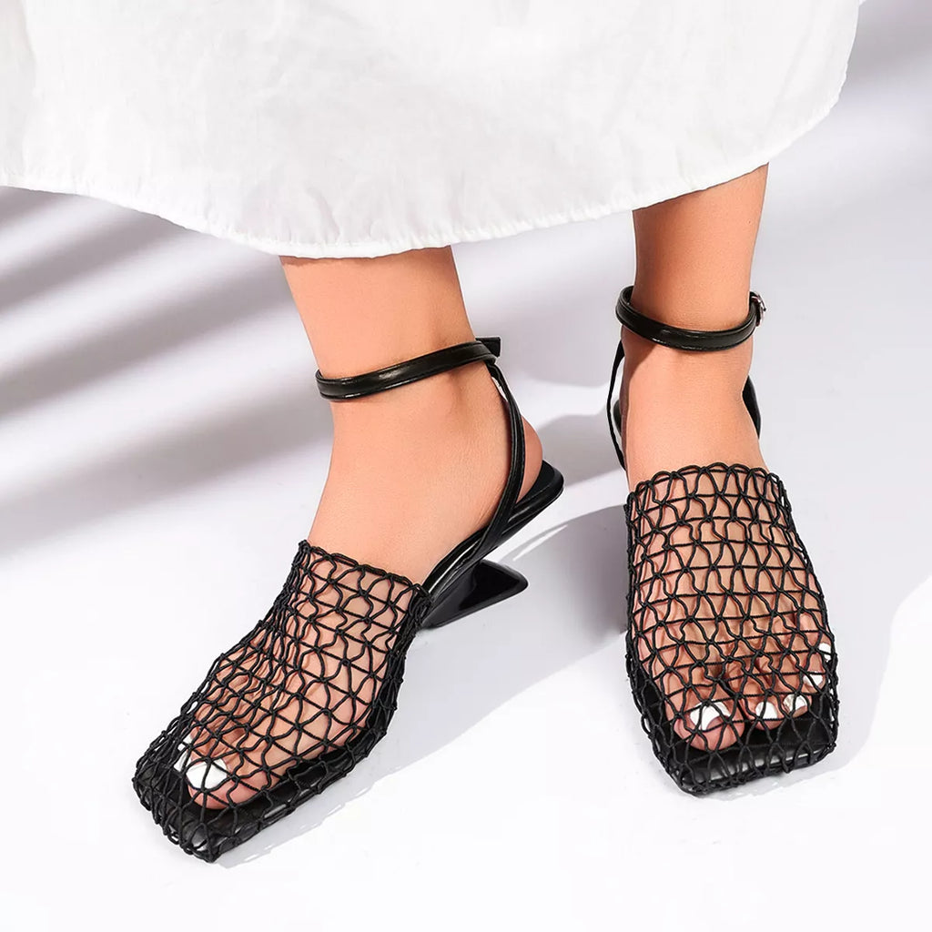 Ankle Strap Heeled Sandals