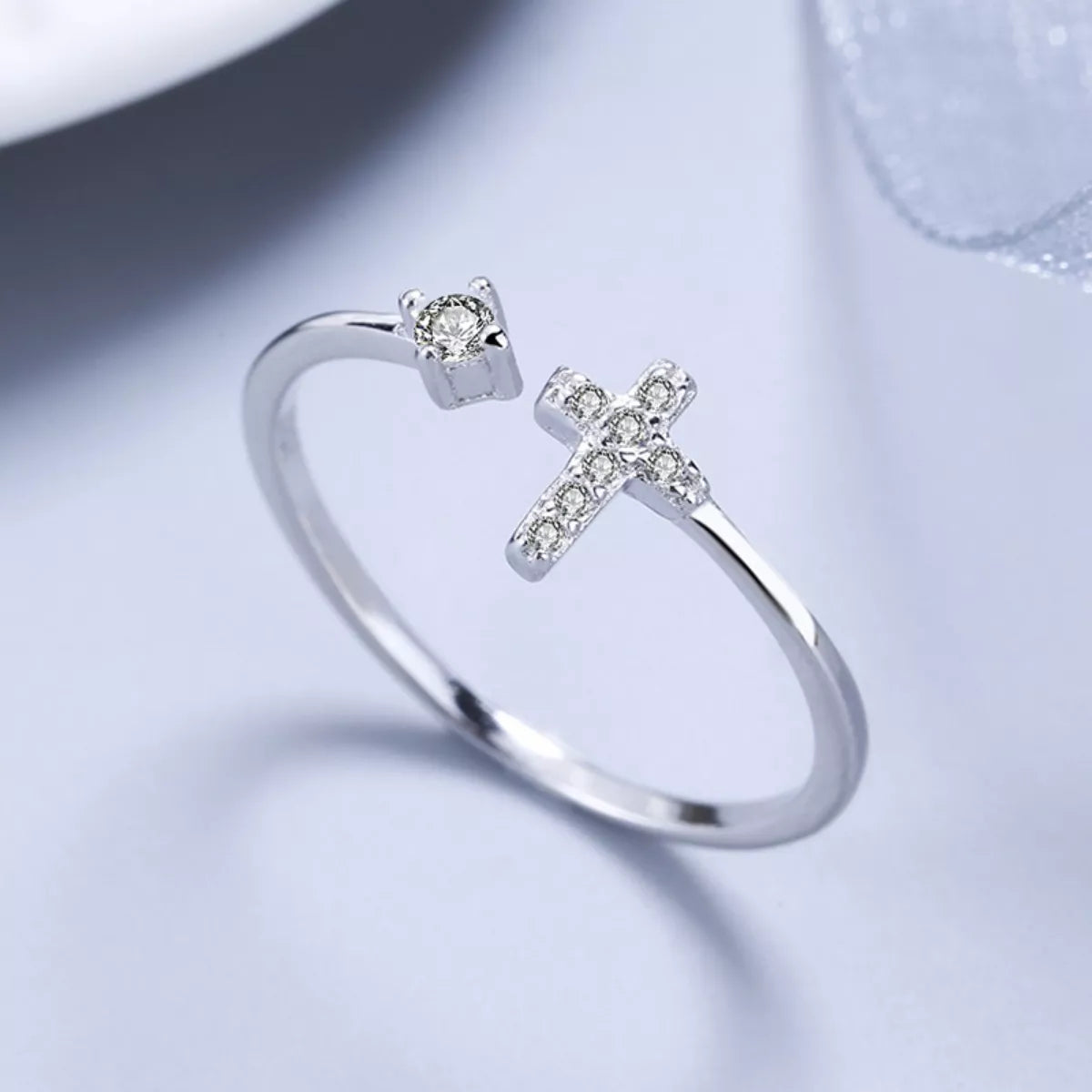 Adjustable Open Cross Ring