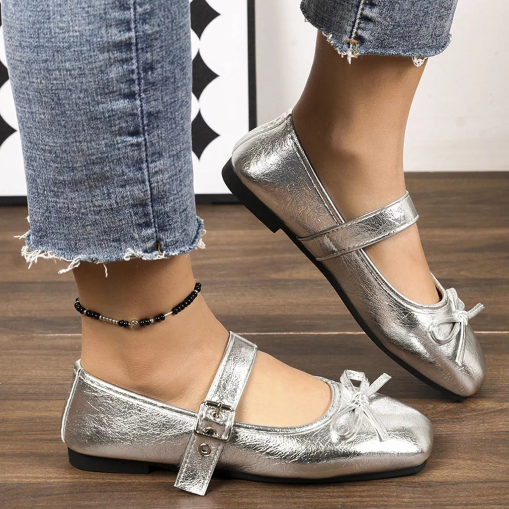 Square Toe Flats Slip-Ons