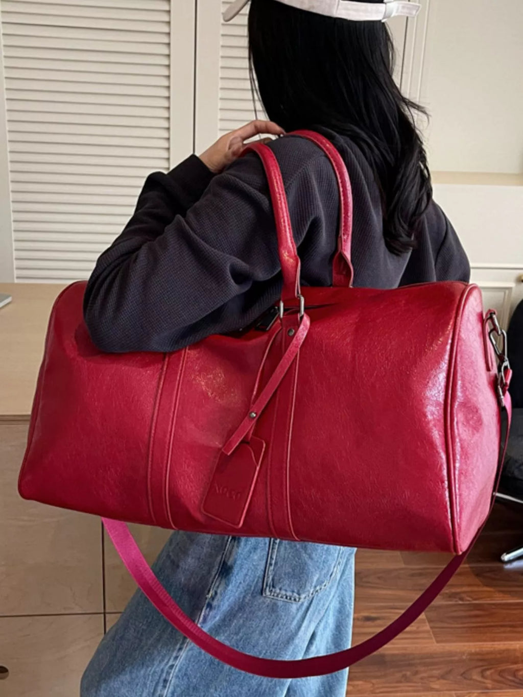 PU Leather Duffle Bag