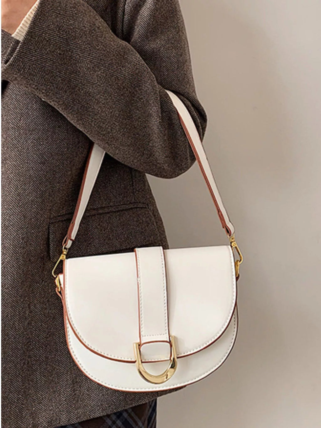 Buckle Flap Crossbody Bag