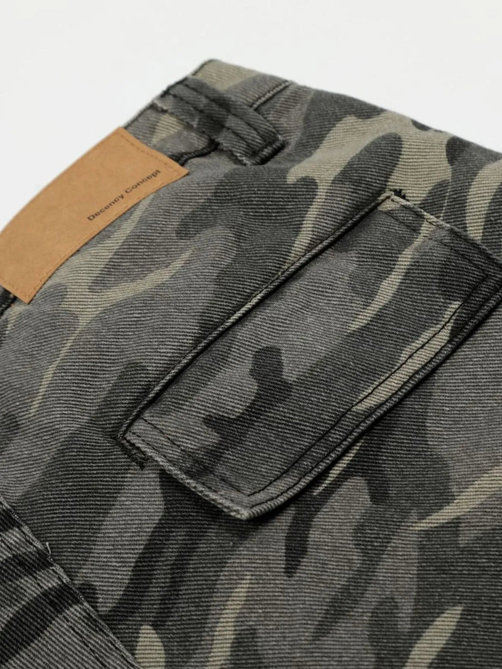 Men's Camouflage Cargo Capri Jeans