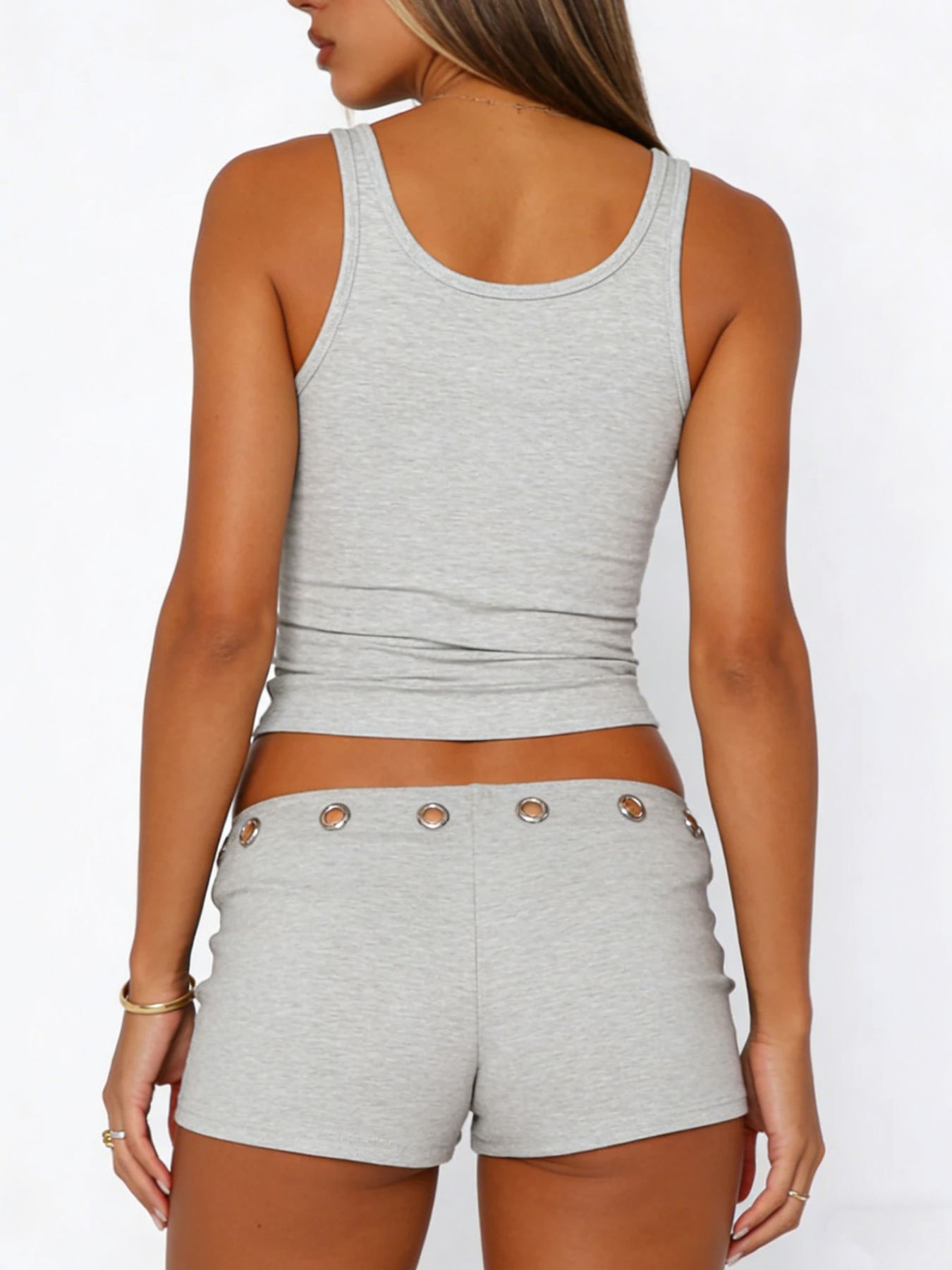 Wide Strap Tank and Shorts Set