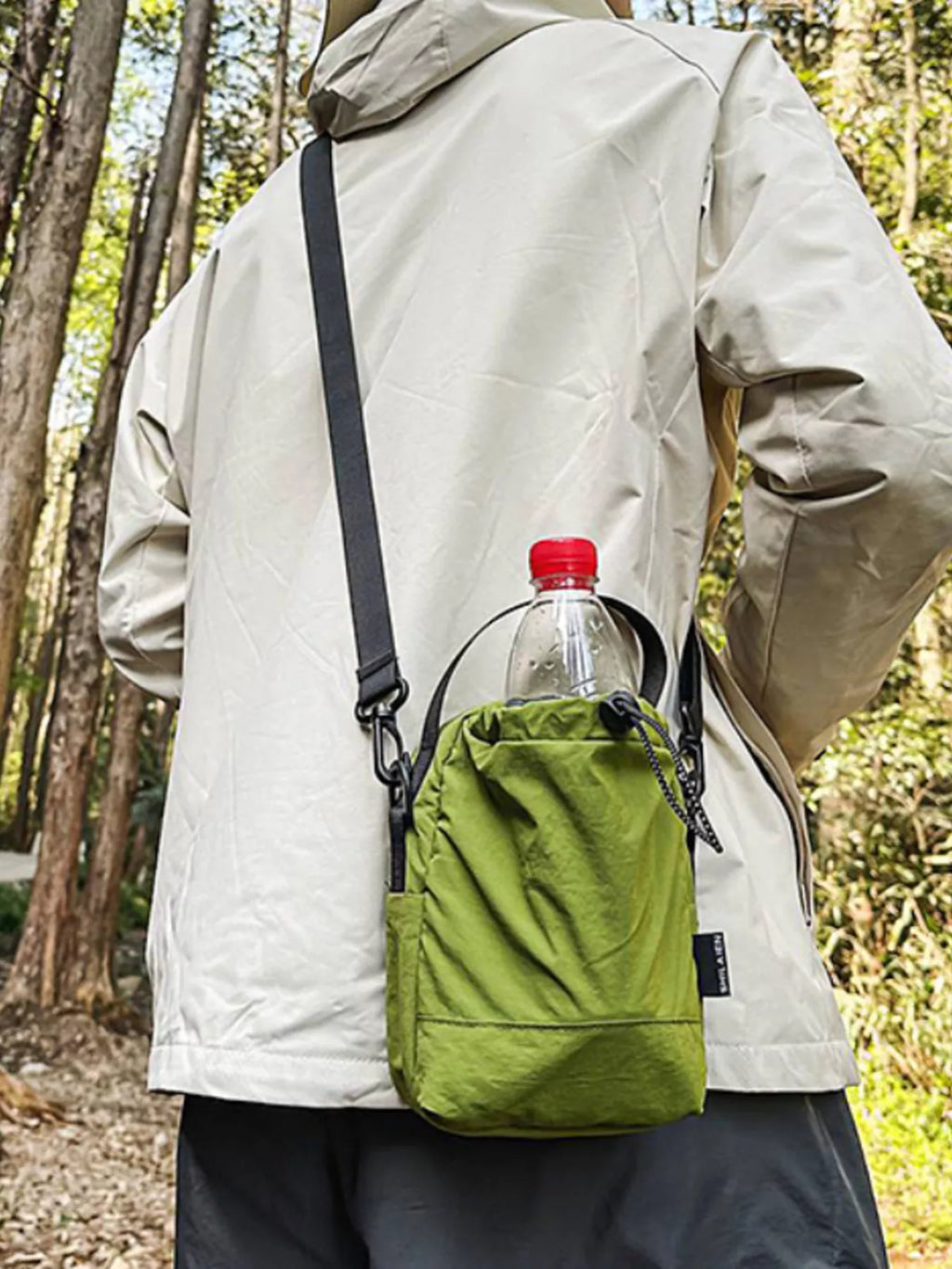 Drawstring Closure Lightweight Shoulder Bag