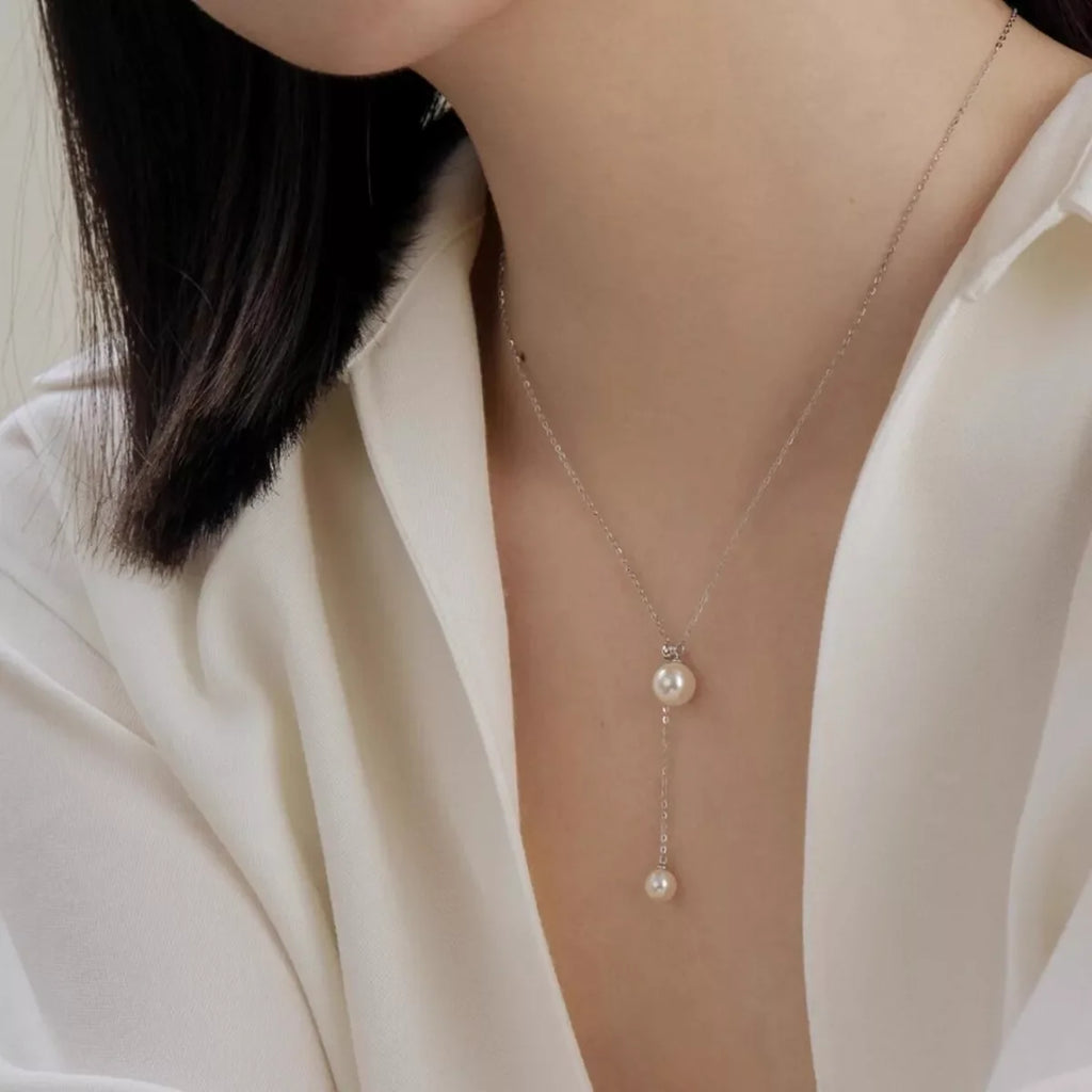 Pearl Pendant Y Necklace