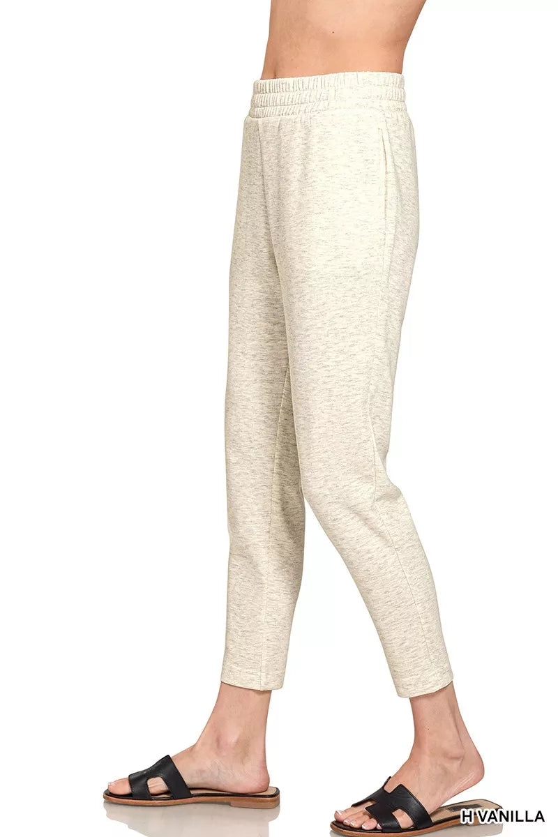 Zenana Scuba Capri Sweatpants with Pocket