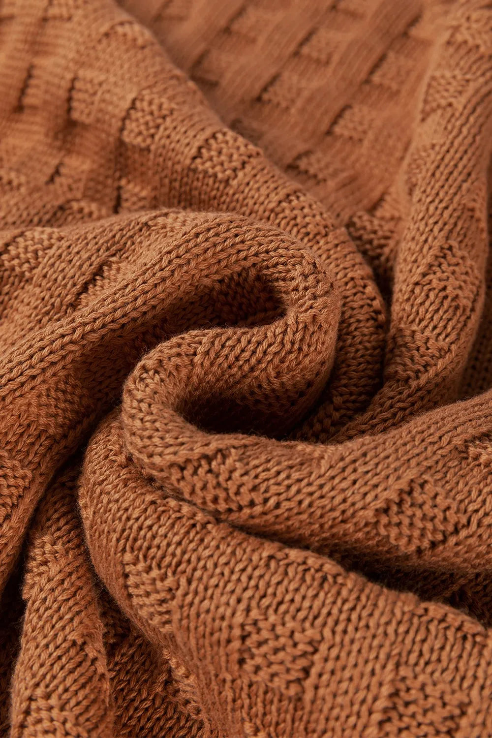 Textured Pattern Round Neck Sweater Vest