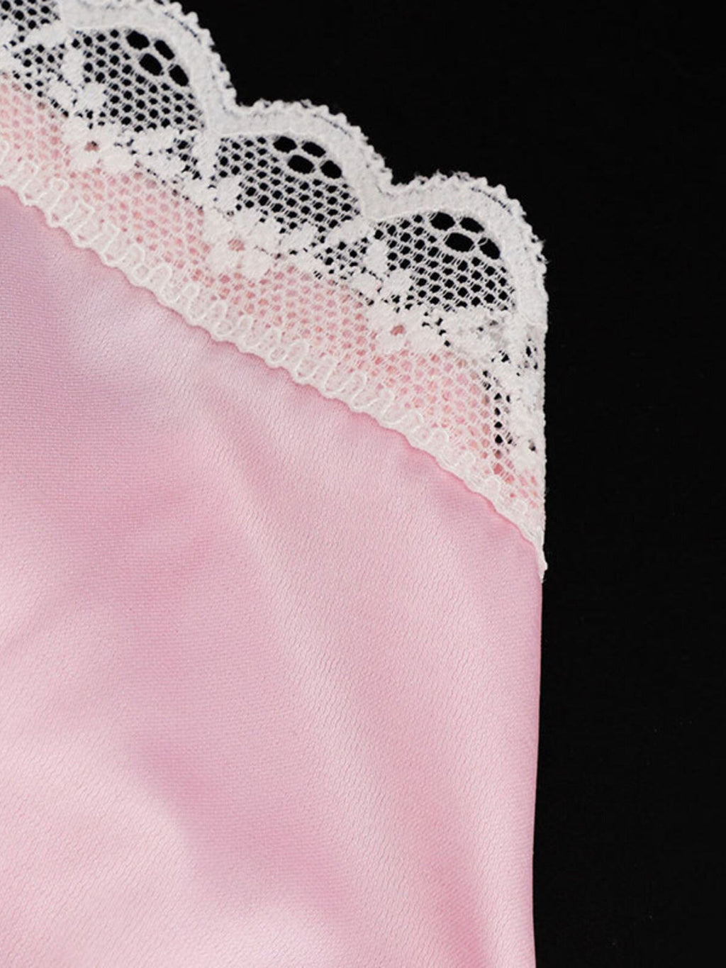 Lace Trimmed Satin Cami