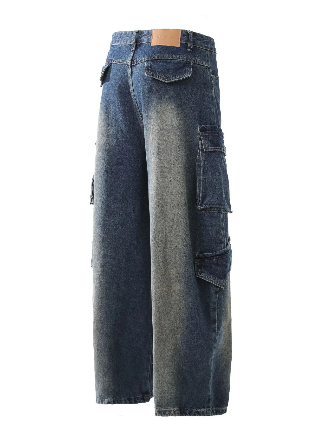 Men's Wide Leg Cargo Jeans