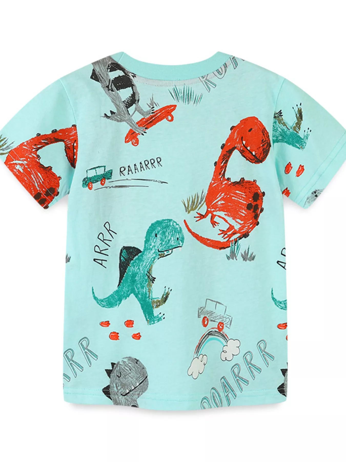 Children's Dinosaur Print Short Sleeve T-Shirt