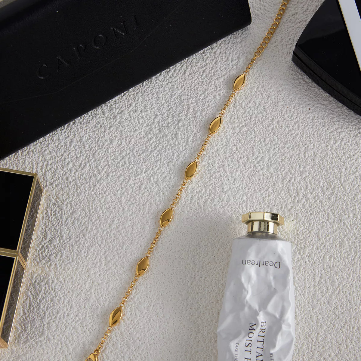 18K Gold-Plated Chain Link Bracelet