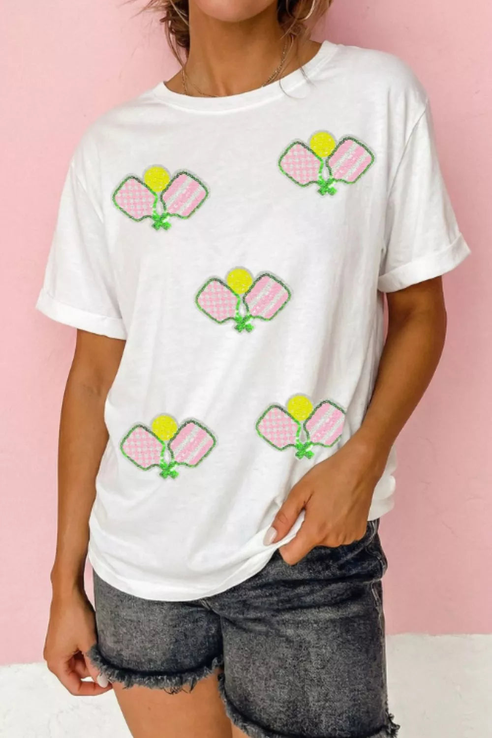 Sequin Pickleball Short Sleeve Tee