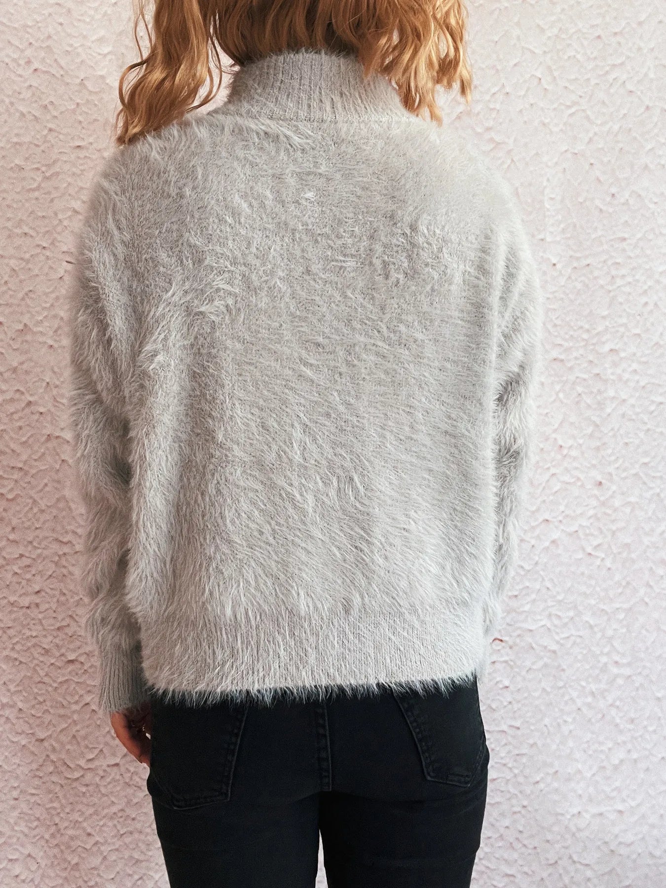Cozy Fuzzy Half-Zip Sweater