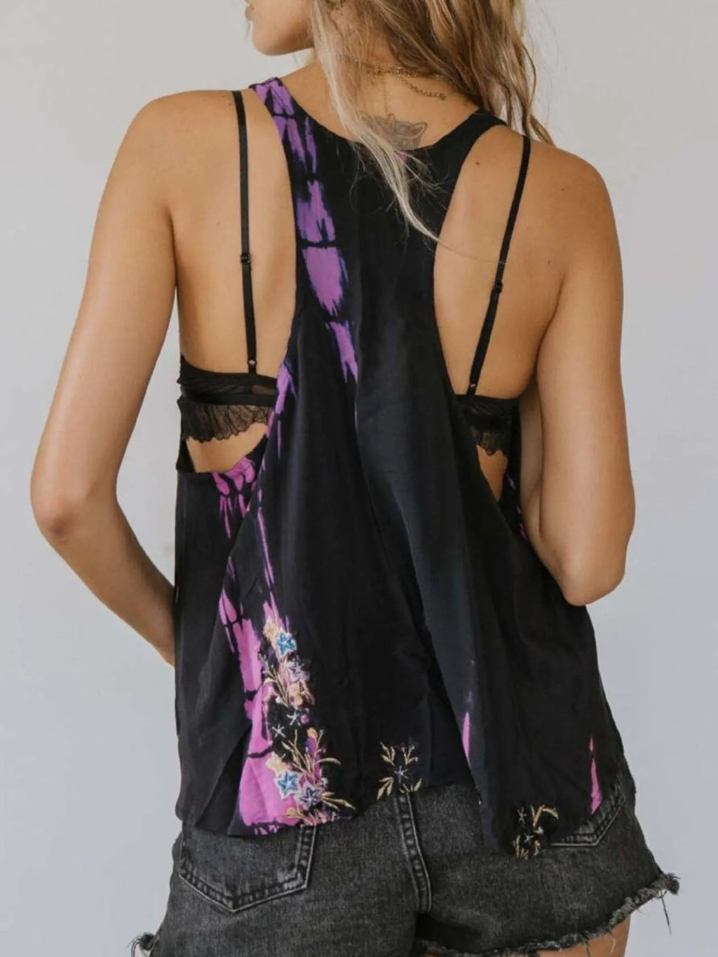 Printed Scoop Neck Tank