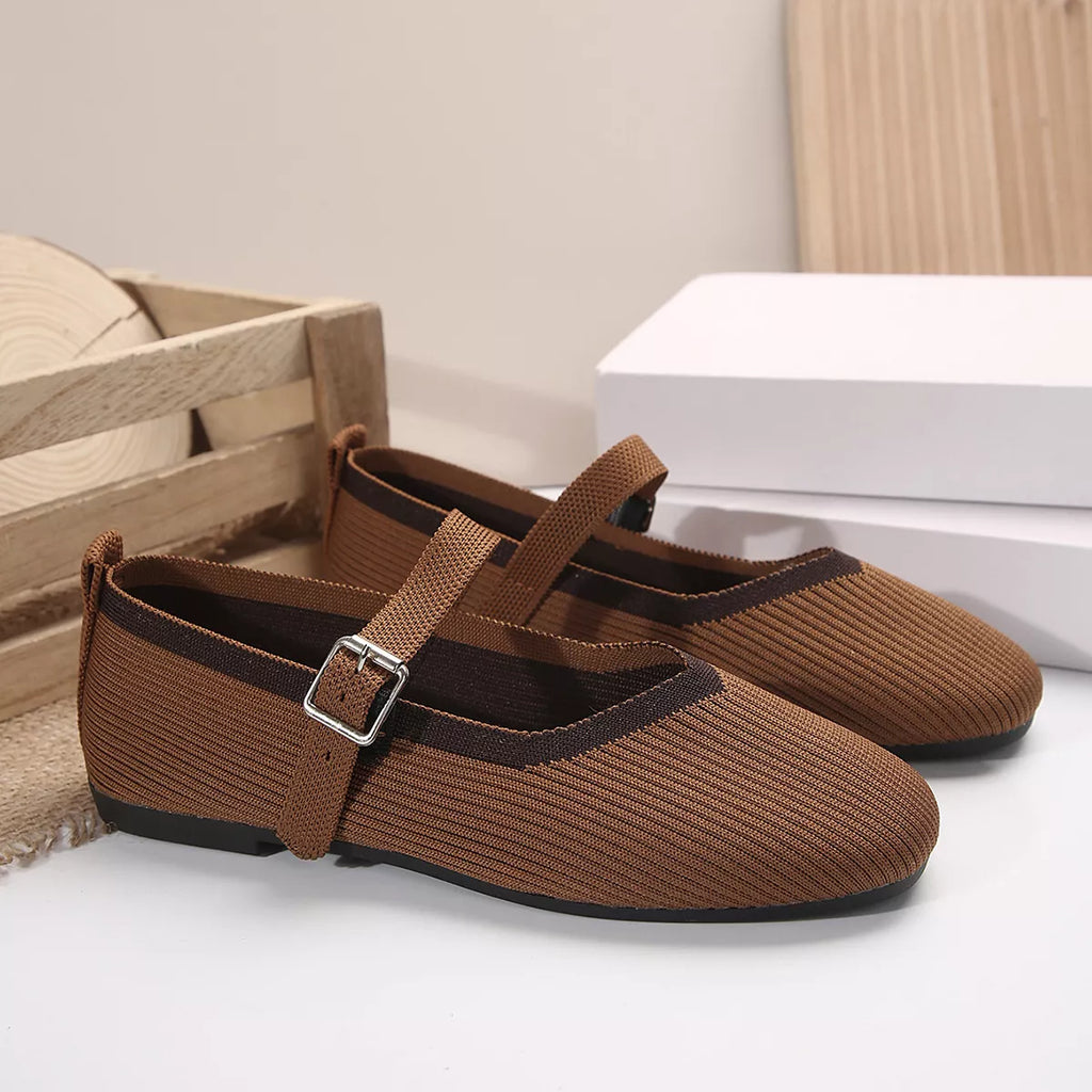 Round Toe Mesh Slip-Ons
