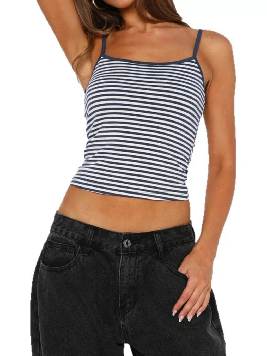 Striped Scoop Neck Cami