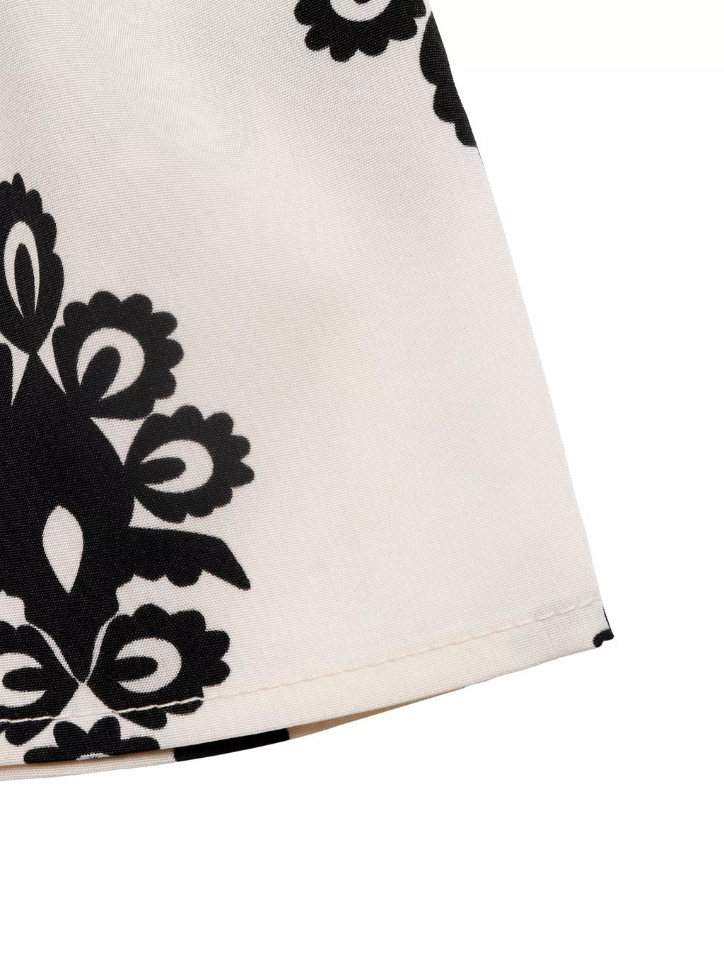 Smocked Waist Printed Shorts