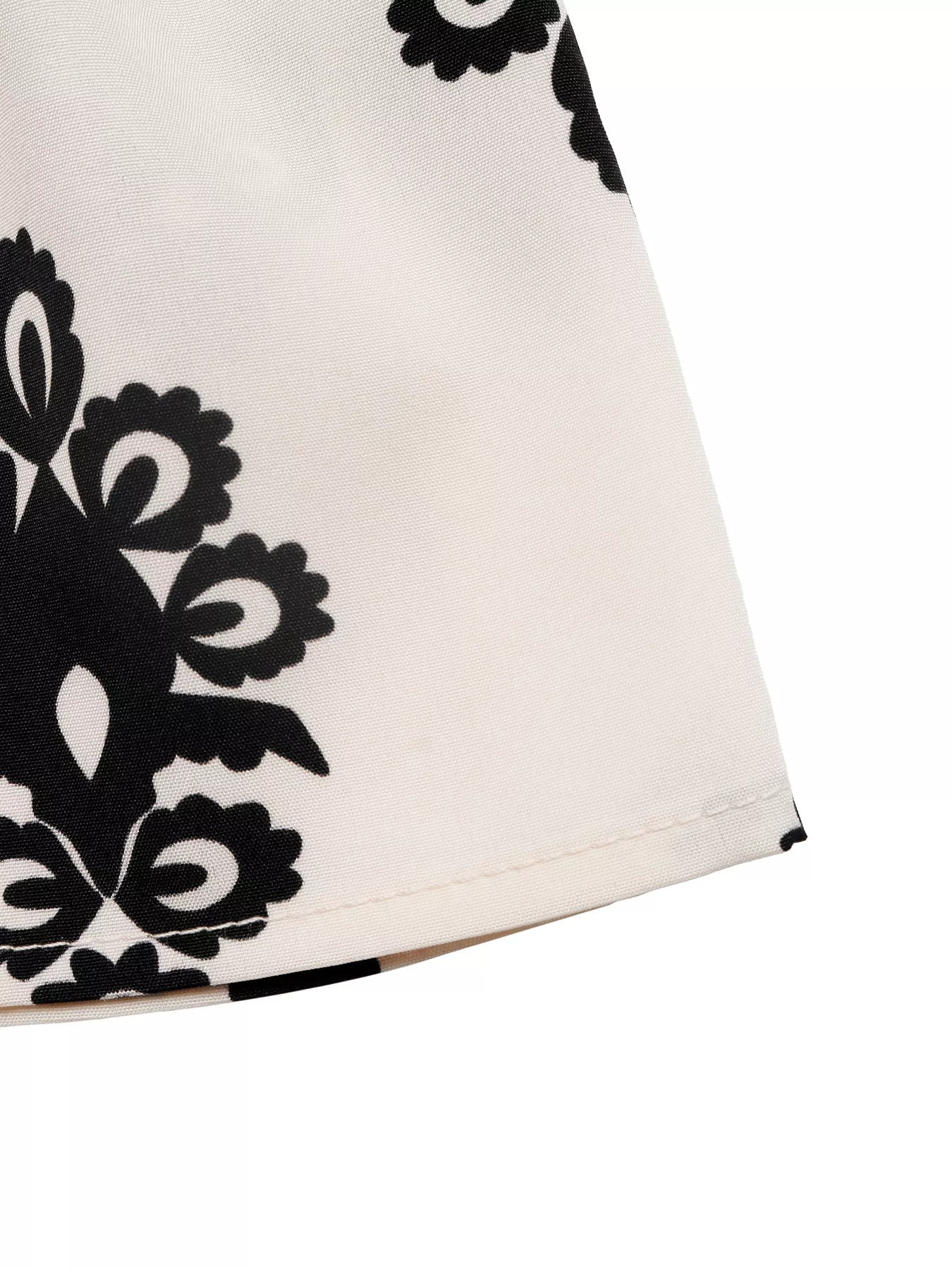 Smocked Waist Printed Shorts