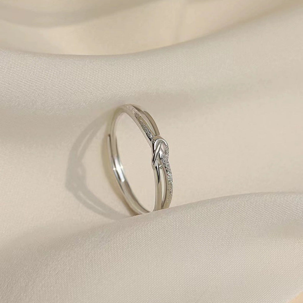 925 Sterling Silver Knotted Ring