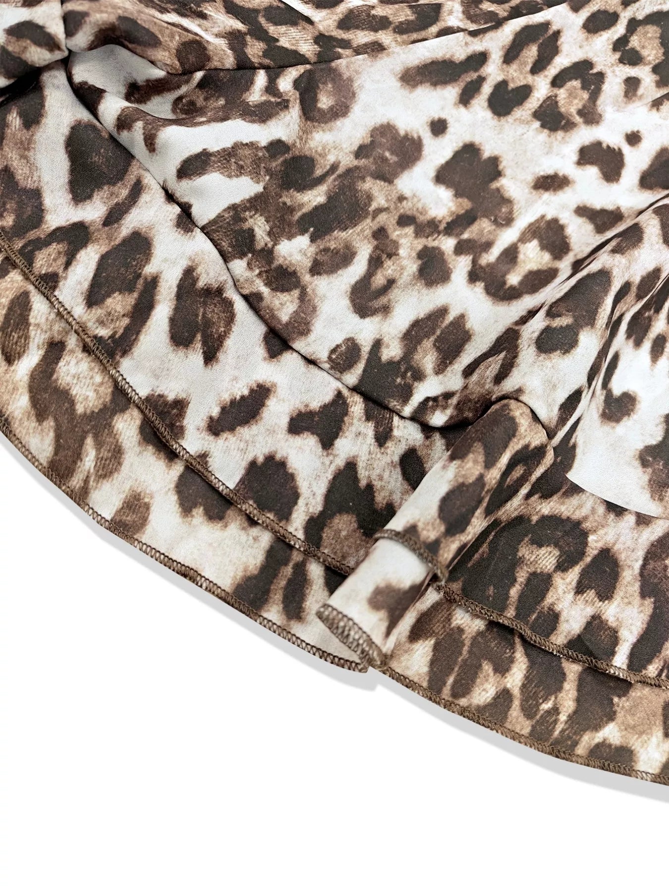 Leopard Sleeveless Top and Skort Set