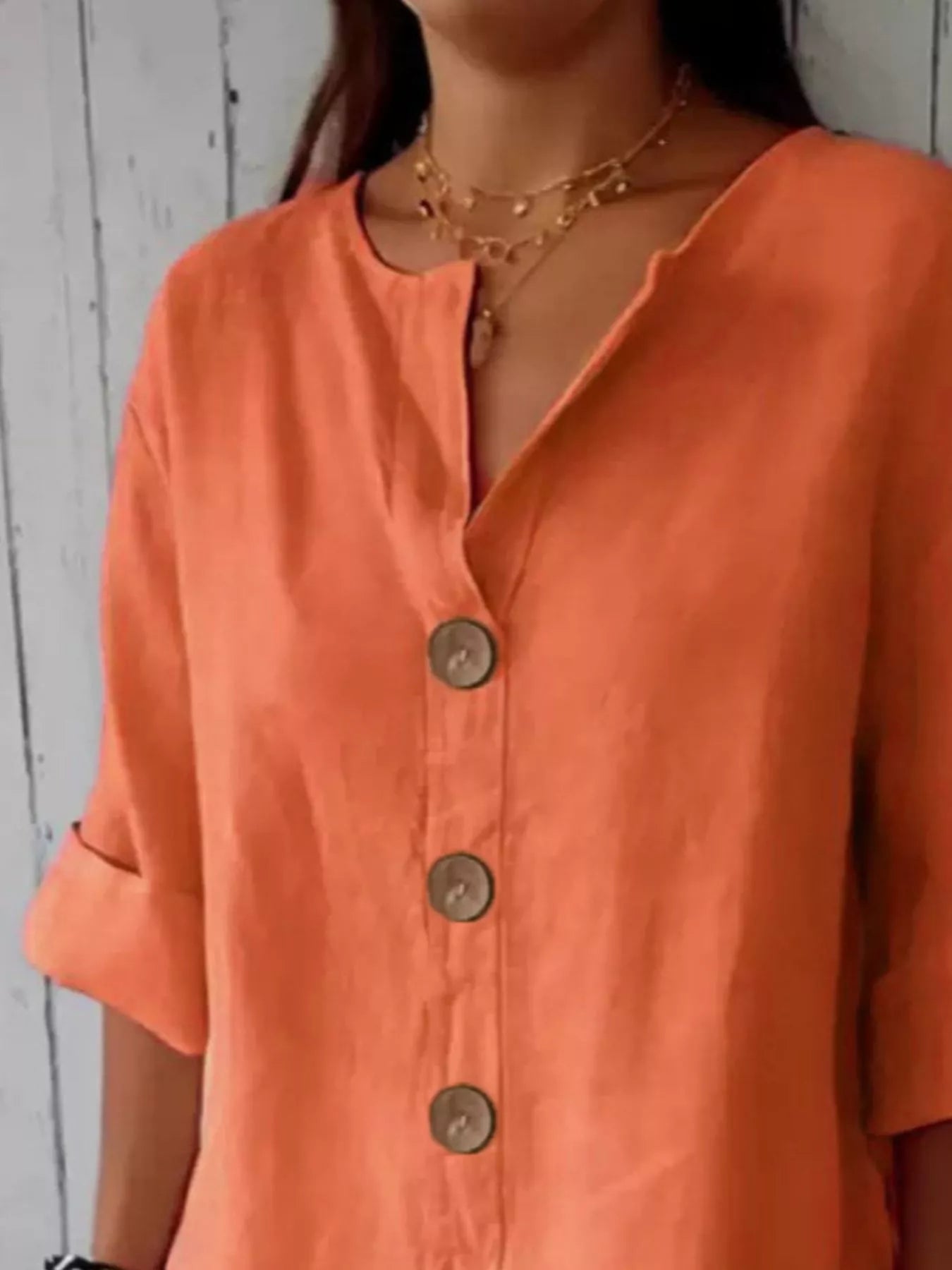 Casual Loose Button-Down Shirt