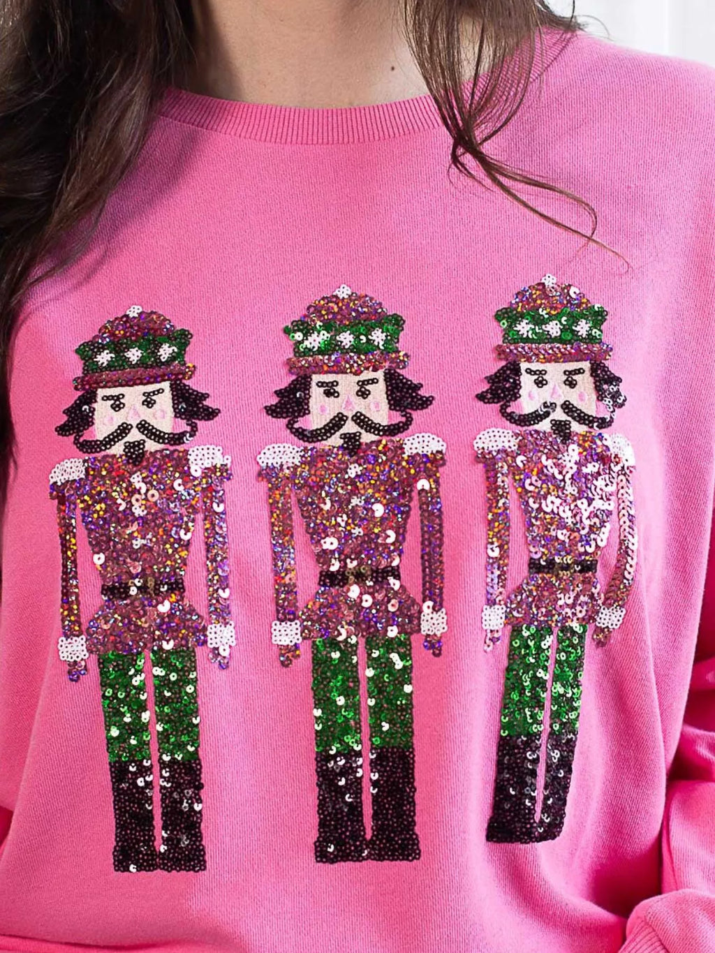 Sparkly Sequin Crewneck Sweatshirt