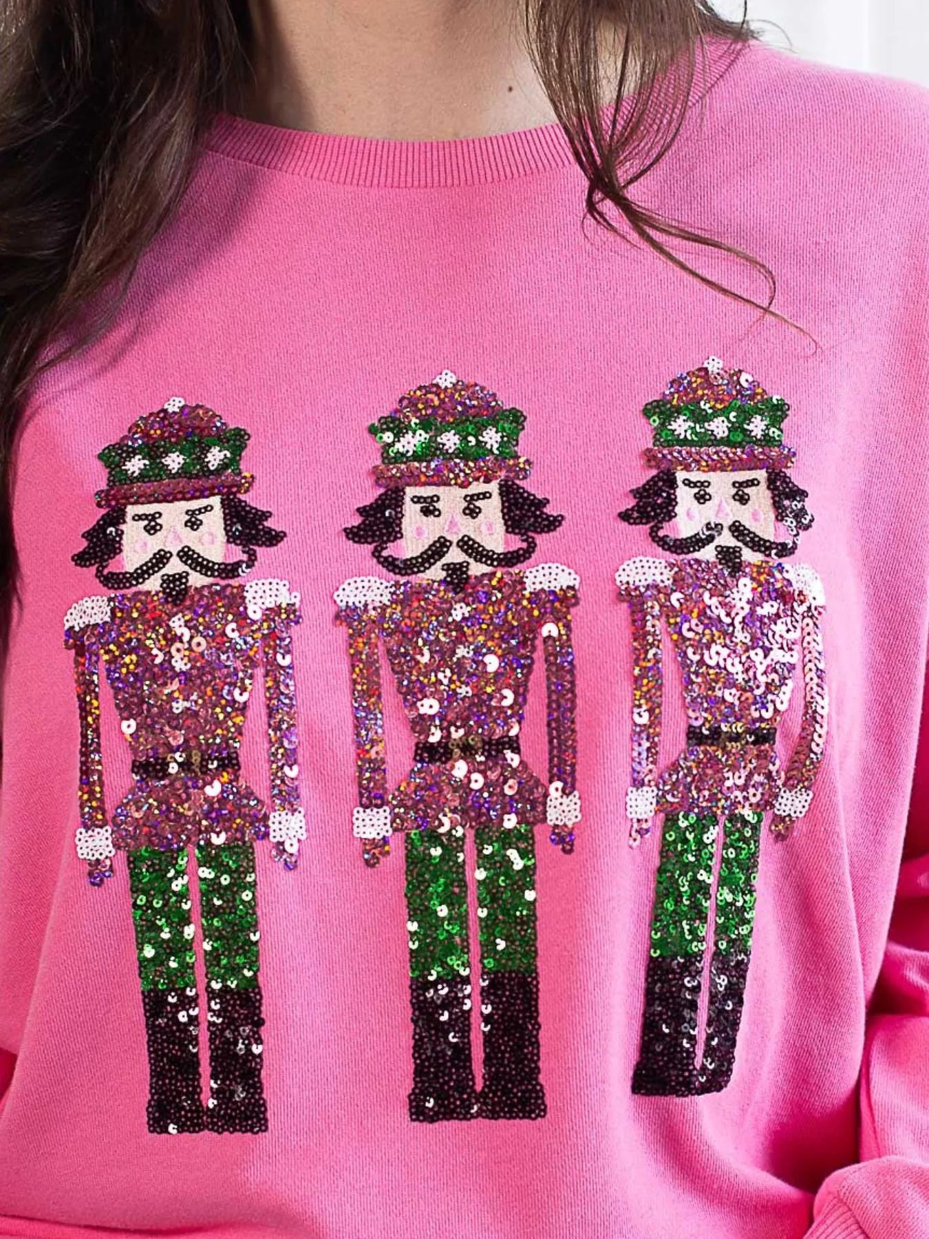 Sparkly Sequin Crewneck Sweatshirt