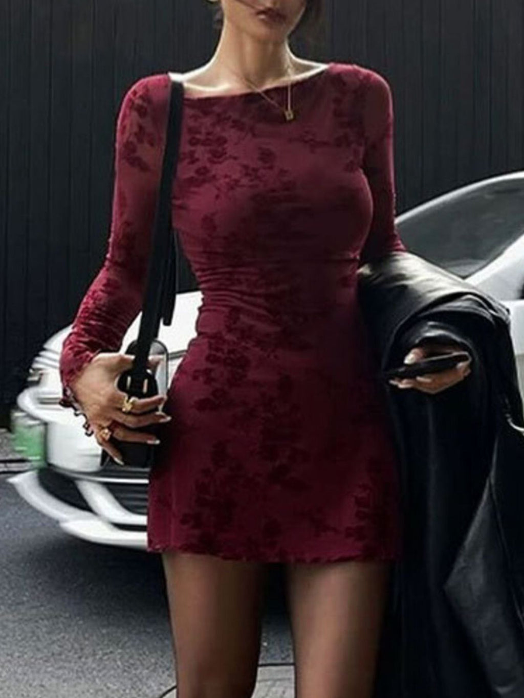Long Sleeve Bodycon Mini Dress