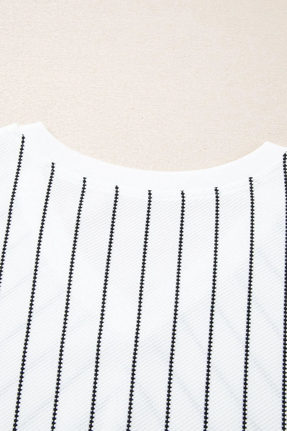 Striped V-Neck Long Sleeve Blouse