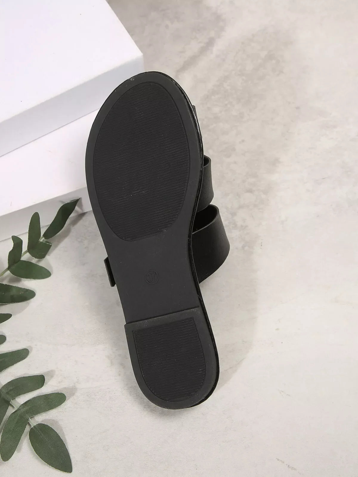 Comfortable Slip-On Leather Sandals with Adjustable Buckle