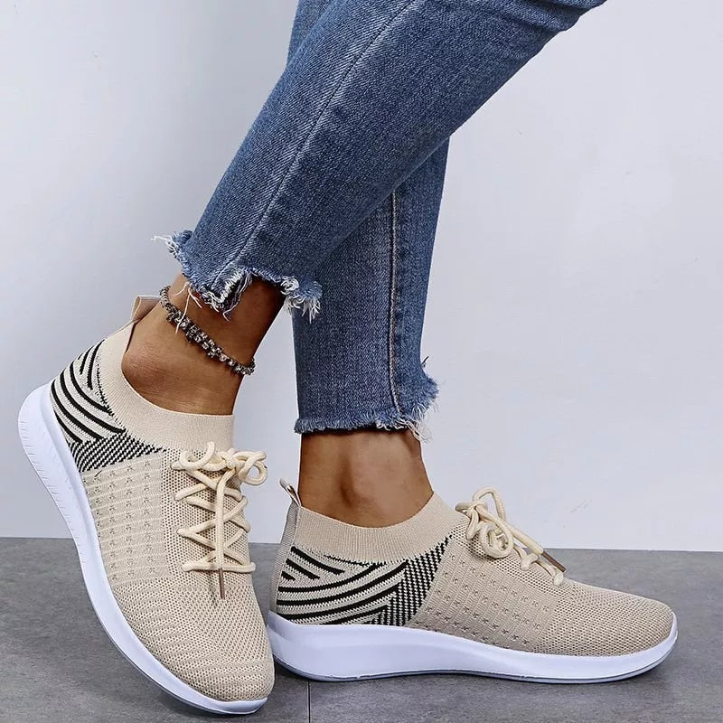 💟✨ Women's Mesh Breathable Sneakers — Lace-Up Casual Running & Walking Shoes ✨💟