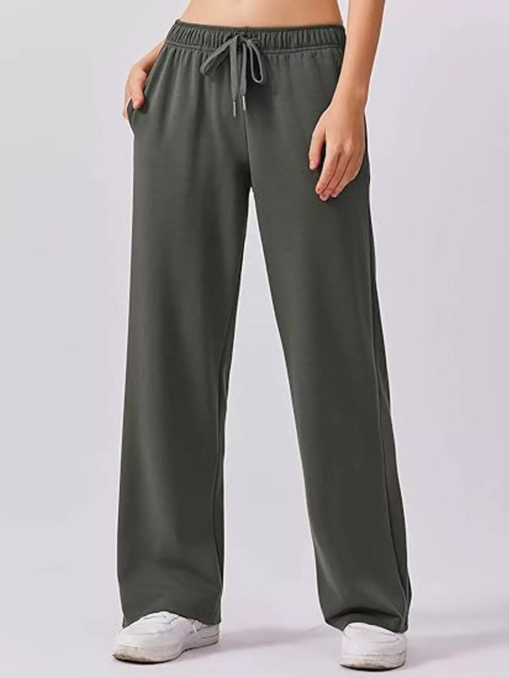 Relaxed Fit Quarter-Zip Top and Pants Set