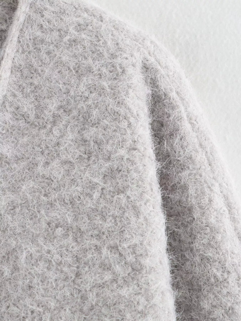 Textured Knit Tie-Front Outerwear