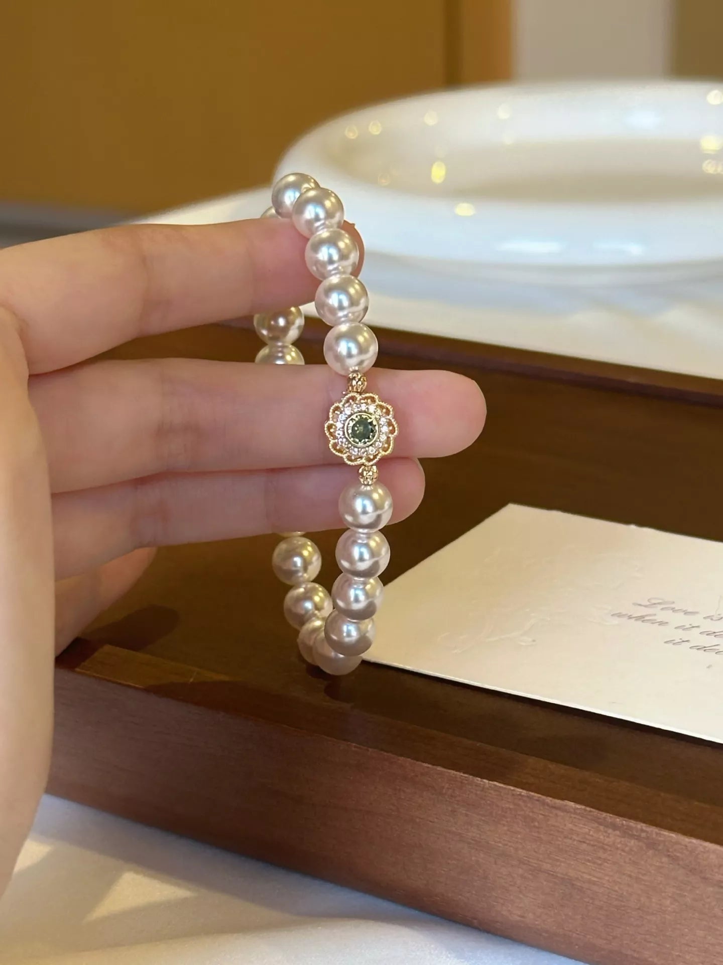Pearl Flower Bracelet