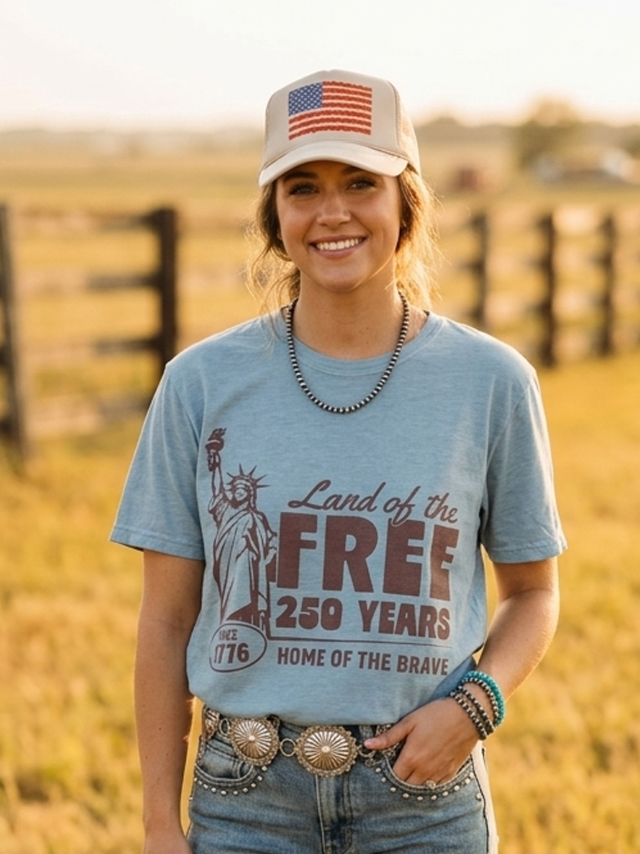 Land of the Free 250 Years Graphic Tee