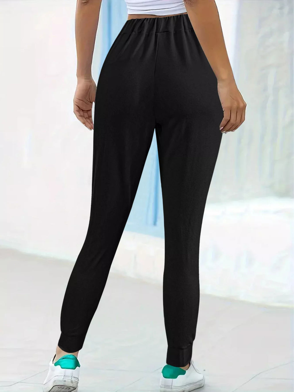 Comfortable Elastic Waist Casual Pants
